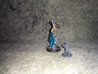 Dark Sword Miniatures (DSM7409  Female Ranger with Falcon and Long Sword) - Vue 3