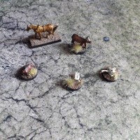 By Fire and Sword 15mm - TER-22 Farm Yard Wargames Scenery Animals - Photo 1